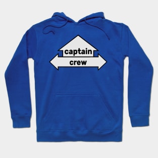 Arrows - Text Art - Captain and Crew Hoodie